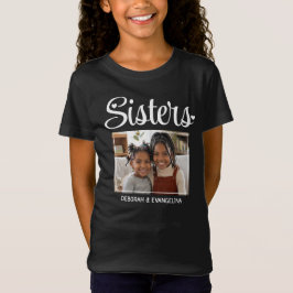 オーダーメイドハートスクリプト写真SISTERS Tシャツ