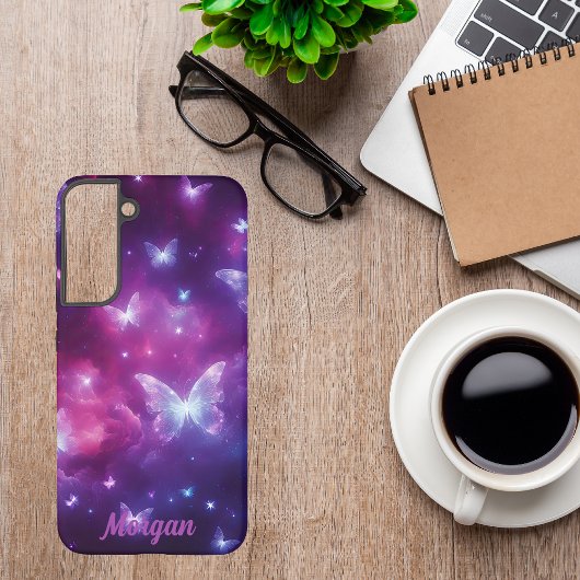 オーダーメイドバタフライ幻想アート SAMSUNG GALAXYケース