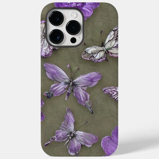 オーダーメイドバタフライ ネーム入り Case-Mate iPhoneケース (裏面)