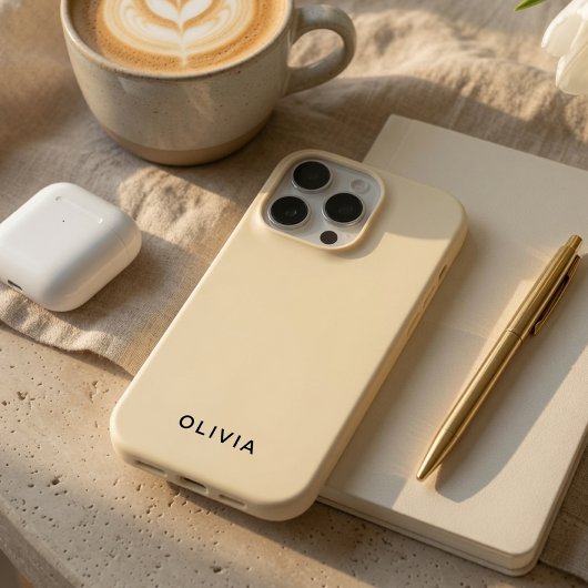 オーダーメイドバタークリームiPhoneケース|カスタムネーム Case-Mate iPhoneケース