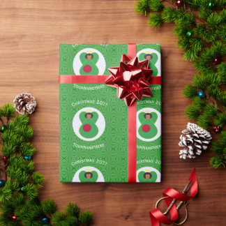 オーダーメイドバングラデシュのエンジェルクリスマスフラグ ラッピングペーパー
