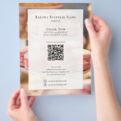 オーダーメイドパン屋さんプロモーション割引 チラシ (手)