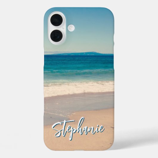 オーダーメイドビーチフォト・オーシャンブルー Case-Mate iPhoneケース (裏面)