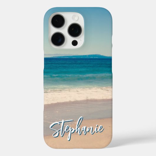 オーダーメイドビーチフォト・オーシャンブルー Case-Mate iPhoneケース (裏面)
