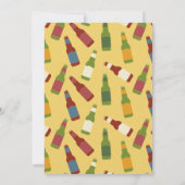 オーダーメイドビールボトル独身パーティー 招待状 (裏面)