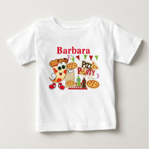 オーダーメイドピザパーティーで楽しく ベビーTシャツ