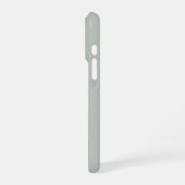 オーダーメイドフォトコラージュ サージブルーグリーン iPhoneケース (左側面)