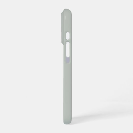 オーダーメイドフォトコラージュ サージブルーグリーン iPhoneケース (左側面)