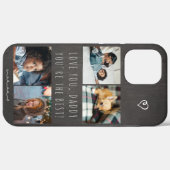オーダーメイドフォトコラージュ Love you Daddy 文字 Case-Mate iPhoneケース (裏面 (横))