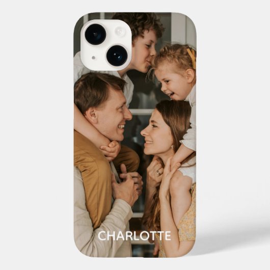 オーダーメイドフォト＆ネームiPhoneケース - Mate Case-Mate iPhoneケース (裏面)