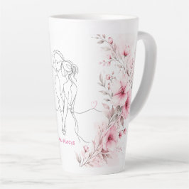 オーダーメイドフラワーカップル マグカップ 'Love You Always'