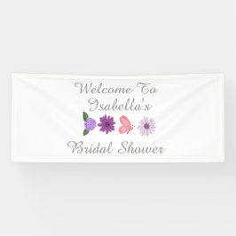 オーダーメイドフラワーコスモスブライダルシャワーの結婚式  横断幕