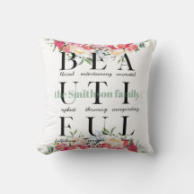 オーダーメイドフラワーファミリービューティフルライスローpillow