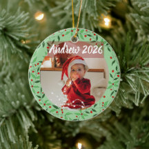 オーダーメイドフラワーベビーの最初のクリスマス 写真