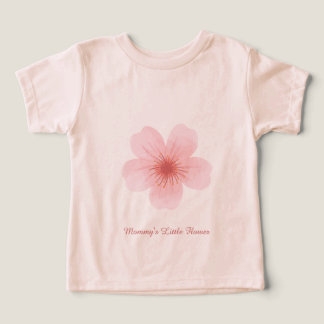 オーダーメイドフラワーベビー・トドラーTシャツ –