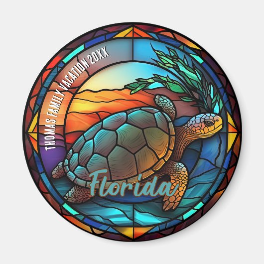 オーダーメイドフロリダバケーション記念品 マグネット (正面)