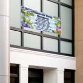 オーダーメイドブルーベリー狩り農場 販促キャンペーン 横断幕 (ビルの外側)