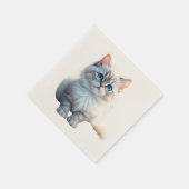 オーダーメイドペットの似顔絵  スタンダードカクテルナプキン (角)