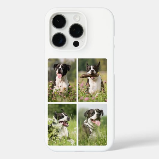 オーダーメイドペットの犬フォトコラージュ Case-Mate iPhoneケース (裏面)
