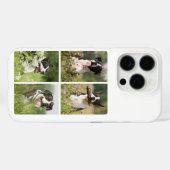 オーダーメイドペットの犬フォトコラージュ Case-Mate iPhoneケース (裏面 (横))