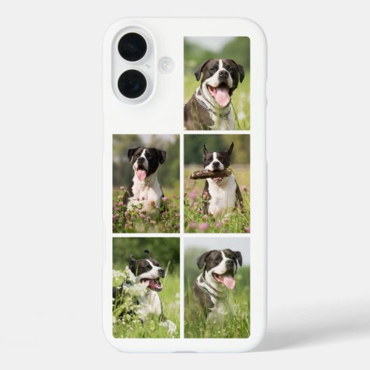 オーダーメイドペットの犬フォトコラージュ Case-Mate iPhoneケース (裏面)
