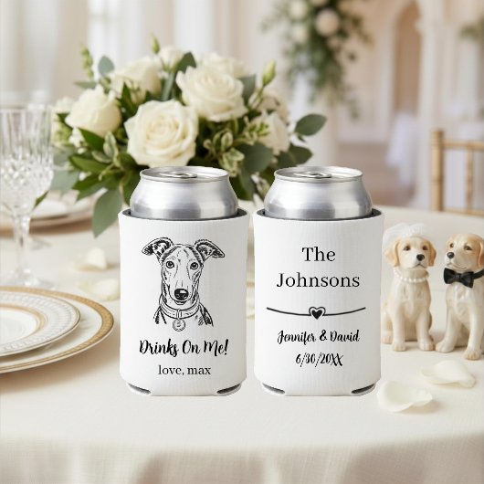 オーダーメイドペットの結婚式 缶クーラー