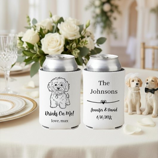 オーダーメイドペットの結婚式 缶クーラー