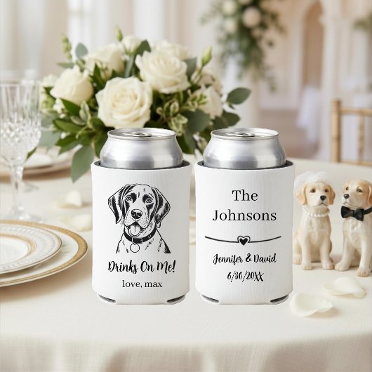 オーダーメイドペットの結婚式 缶クーラー