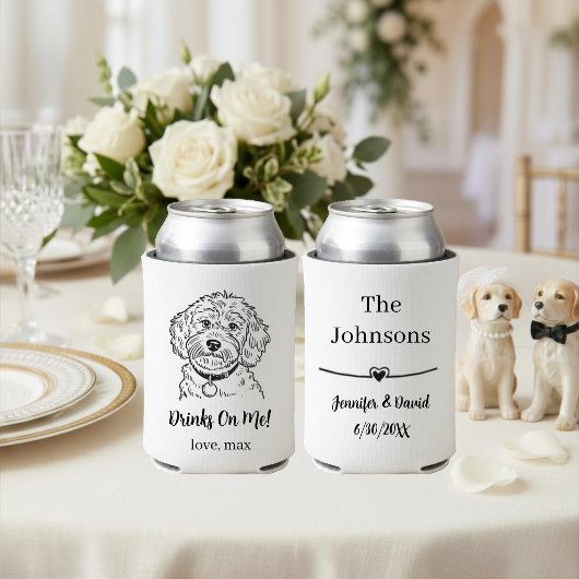 オーダーメイドペットの結婚式 缶クーラー