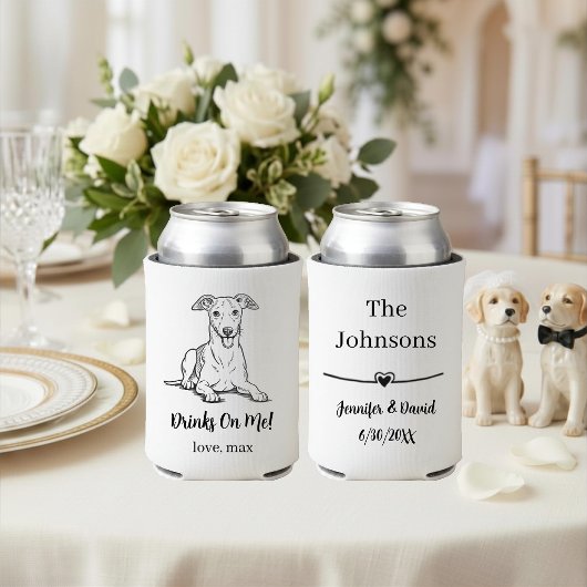 オーダーメイドペットの結婚式 缶クーラー