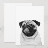 オーダーメイドペットの肖像画 | 名前入り犬・猫の写真 | サンキューカード (正面/裏面)