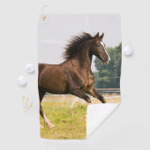 オーダーメイドペットの馬の写真カスタム絵画 ゴルフタオル (インサイチュ)
