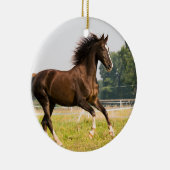 オーダーメイドペットの馬の写真カスタム絵画 セラミックオーナメント (右)
