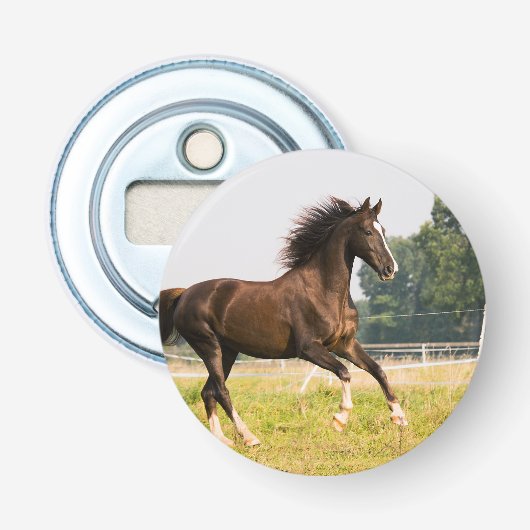 オーダーメイドペットの馬の写真カスタム絵画 栓抜き (正面)