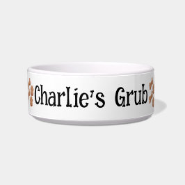 オーダーメイドペットドッグトリートメント「Name Grub」 ボウル