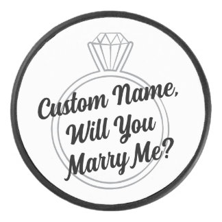オーダーメイドホッケーパック プロポーズ 婚約 プレゼント アイスホッケーパック