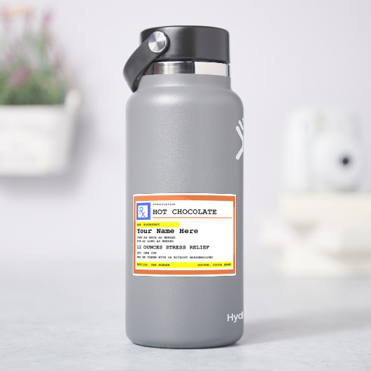 オーダーメイドホットチョコレート処方箋  シール (HydroFlask)