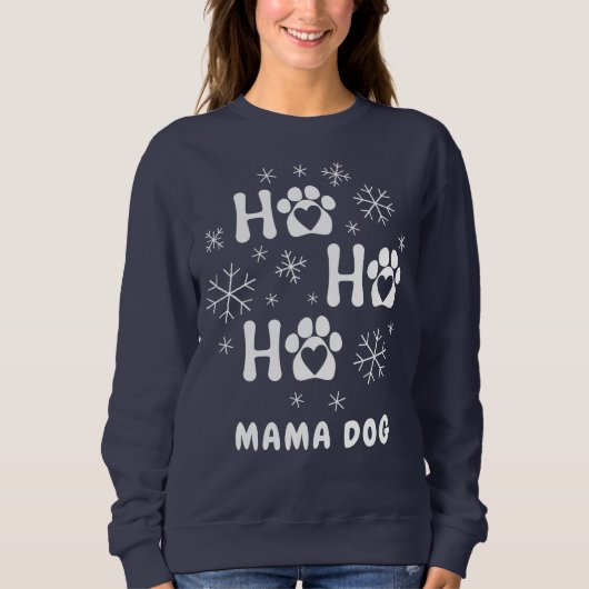 オーダーメイドホーホママドッグスウェットシャツ スウェットシャツ (正面)