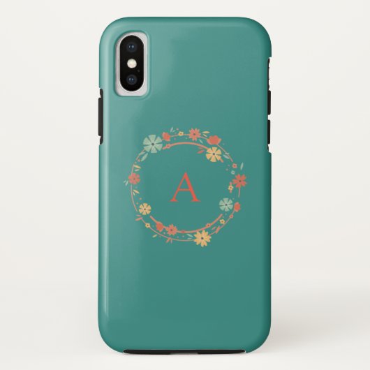 オーダーメイドモダンフラワーガーランド Case-Mate iPhoneケース (裏面)