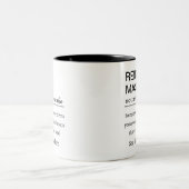 オーダーメイドレイキマスターの定義 マグカップ (中央)