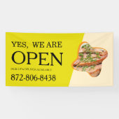 オーダーメイドレストランオープン横幕 横断幕 (横)