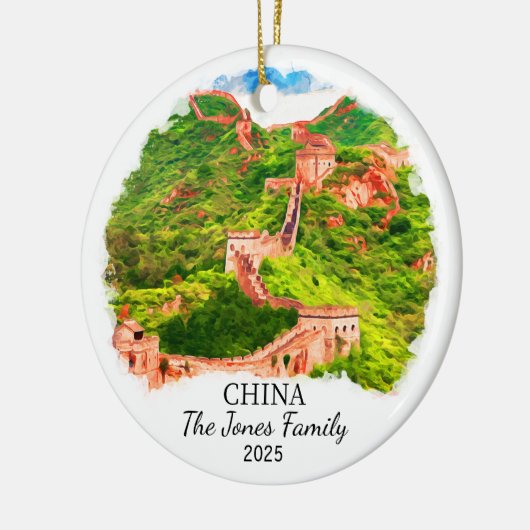 オーダーメイド中国オーナメント、特注中国ギフト セラミックオーナメント (左)