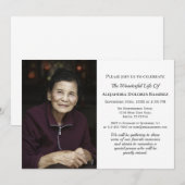 オーダーメイド写真追悼デザイン 法要・葬儀・偲ぶ会 招待状 (正面/裏面)