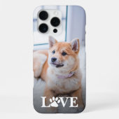 オーダーメイド写真 愛 ハート 肉球プリント iPhoneケース (裏面)