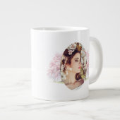 オーダーメイド写真 桜 ブライダルティー ジャンボコーヒーマグカップ (正面右)
