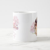 オーダーメイド写真 桜 ブライダルティー ジャンボコーヒーマグカップ (正面)