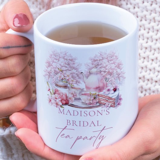 オーダーメイド写真 桜 ブライダルティー ジャンボコーヒーマグカップ