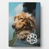 オーダーメイド写真 犬 ペットのモノグラム フォトプラーク (正面)