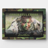 オーダーメイド写真 軍隊入隊式 フォトプラーク (正面)