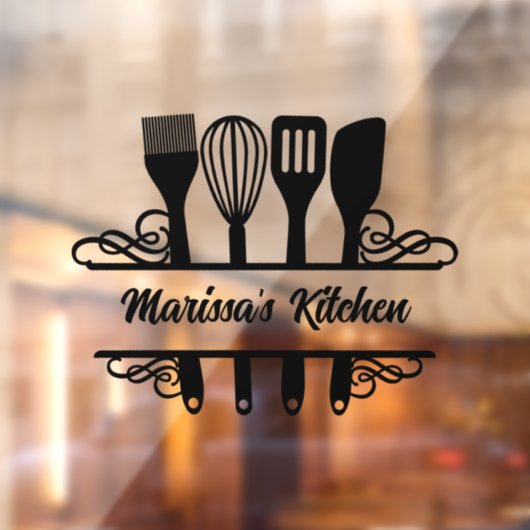 オーダーメイド分割キッチンモノグラム ウィンドウサイン (シート2)